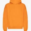 Överdimensionerad hoodie i ekologiskt bomull – solig orange