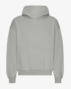 Överdimensionerad hoodie i ekologiskt bomull – stålblå
