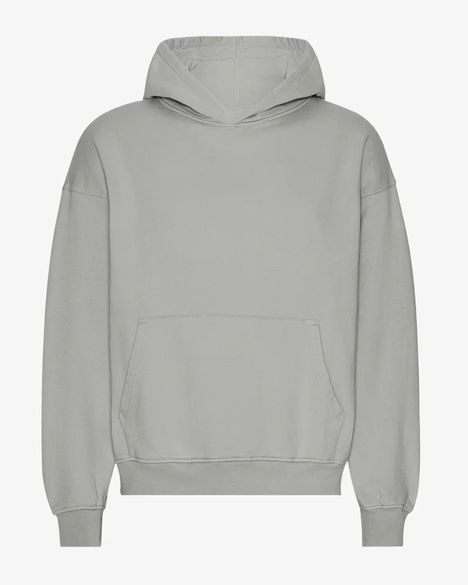 Överdimensionerad hoodie i ekologiskt bomull – stålblå