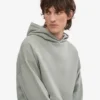 Överdimensionerad hoodie i ekologiskt bomull – stålblå