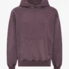 Överdimensionerad hoodie i ekologiskt tyg – blekt druvblå