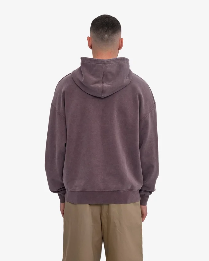 Överdimensionerad hoodie i ekologiskt tyg – blekt druvblå