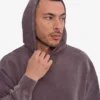 Överdimensionerad hoodie i ekologiskt tyg – blekt druvblå