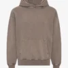 Överdimensionerad hoodie i ekologiskt tyg – blekt khaki