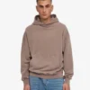 Överdimensionerad hoodie i ekologiskt tyg – blekt khaki
