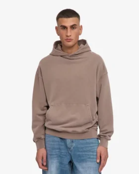 Överdimensionerad hoodie i ekologiskt tyg – blekt khaki