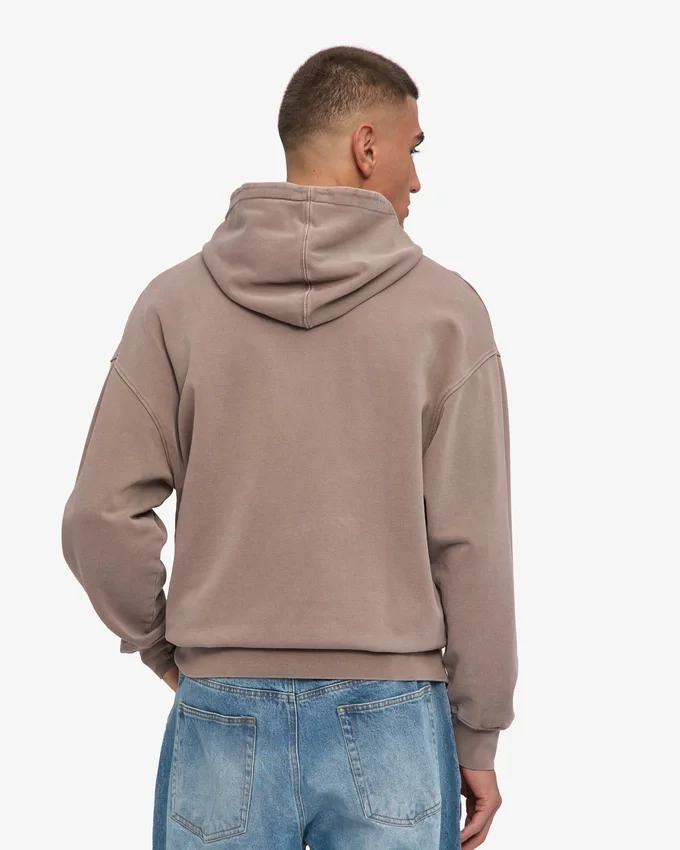 Överdimensionerad hoodie i ekologiskt tyg – blekt khaki