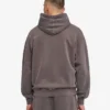Överdimensionerad hoodie i ekologiskt tyg – blekt lergrå