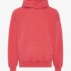 Överdimensionerad hoodie i ekologiskt tyg – blekt rött