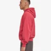 Överdimensionerad hoodie i ekologiskt tyg – blekt rött