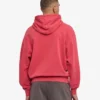 Överdimensionerad hoodie i ekologiskt tyg – blekt rött
