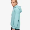 Överdimensionerad hoodie i ekologiskt tyg – blågrön