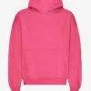 Överdimensionerad hoodie i ekologiskt tyg – Bubblegumrosa