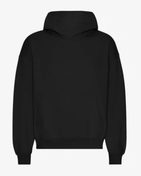 Överdimensionerad hoodie i ekologiskt tyg – djupsvart