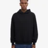 Överdimensionerad hoodie i ekologiskt tyg – djupsvart