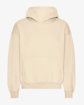 Överdimensionerad hoodie i ekologiskt tyg – elfenbensvit
