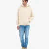 Överdimensionerad hoodie i ekologiskt tyg – elfenbensvit