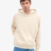 Överdimensionerad hoodie i ekologiskt tyg – elfenbensvit