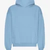 Överdimensionerad hoodie i ekologiskt tyg – havsblå