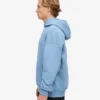 Överdimensionerad hoodie i ekologiskt tyg – havsblå