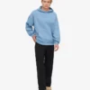 Överdimensionerad hoodie i ekologiskt tyg – havsblå