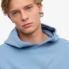 Överdimensionerad hoodie i ekologiskt tyg – havsblå