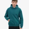 Överdimensionerad hoodie i ekologiskt tyg – havsgrön