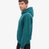 Överdimensionerad hoodie i ekologiskt tyg – havsgrön