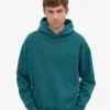 Överdimensionerad hoodie i ekologiskt tyg – havsgrön