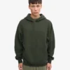 Överdimensionerad hoodie i ekologiskt tyg – jaktgrön