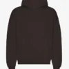 Överdimensionerad hoodie i ekologiskt tyg – kaffebrun
