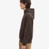 Överdimensionerad hoodie i ekologiskt tyg – kaffebrun