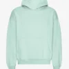 Överdimensionerad hoodie i ekologiskt tyg – ljus aqua