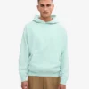 Överdimensionerad hoodie i ekologiskt tyg – ljus aqua