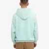 Överdimensionerad hoodie i ekologiskt tyg – ljus aqua