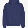 Överdimensionerad hoodie i ekologiskt tyg – marinblå