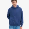 Överdimensionerad hoodie i ekologiskt tyg – marinblå