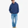 Överdimensionerad hoodie i ekologiskt tyg – marinblå
