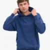 Överdimensionerad hoodie i ekologiskt tyg – marinblå
