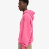 Överdimensionerad hoodie i ekologiskt tyg med dragkedja – Bubblegum Pink