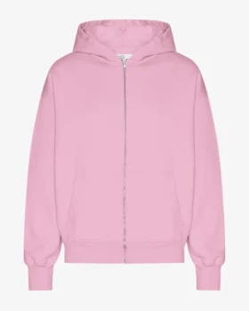 Överdimensionerad hoodie i ekologiskt tyg med dragkedja – Cherry Blossom