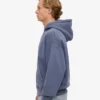 Överdimensionerad hoodie i ekologiskt tyg med dragkedja – Neptune Blue