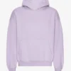 Överdimensionerad hoodie i ekologiskt tyg – mjuk lavendel
