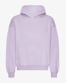 Överdimensionerad hoodie i ekologiskt tyg – mjuk lavendel