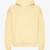 Överdimensionerad hoodie i ekologiskt tyg – mjukgul
