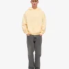 Överdimensionerad hoodie i ekologiskt tyg – mjukgul