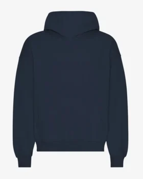 Överdimensionerad hoodie i ekologiskt tyg – Navy Blue