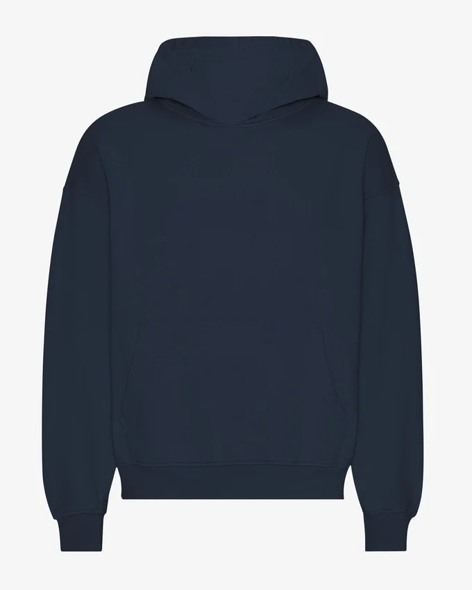Överdimensionerad hoodie i ekologiskt tyg – Navy Blue