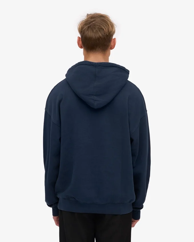 Överdimensionerad hoodie i ekologiskt tyg – Navy Blue