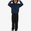 Överdimensionerad hoodie i ekologiskt tyg – Navy Blue